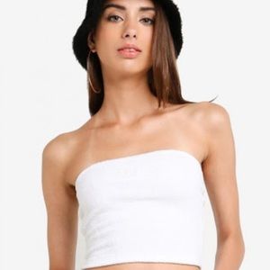 Obey white shorts and tube top